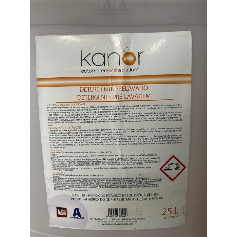 AUTOGLYM KANOR DETERGENTE PRELAVADO 25L