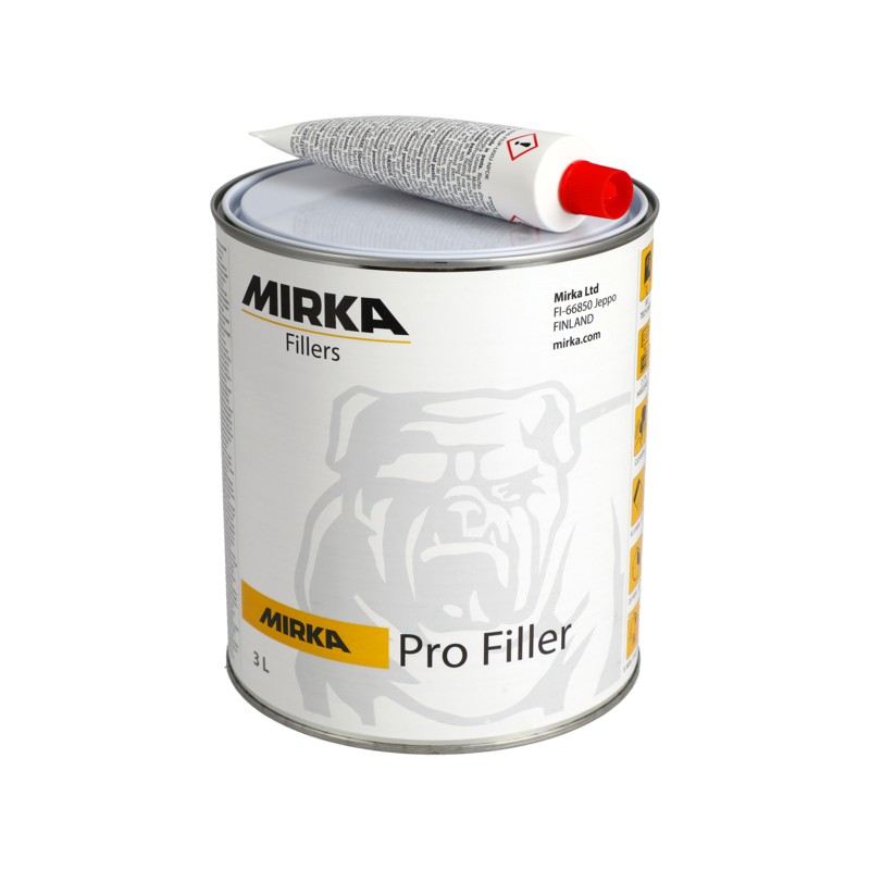 MIRKA MASILLA PRO FILLER 3L RELLENO + PEROXIDO