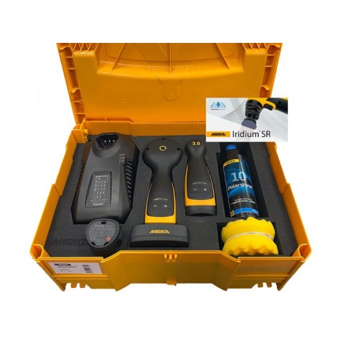 MALETIN DE LIJADO Y PULIDO MIRKA CON MAQUINAS DE BATERIA (hasta fin existencias)