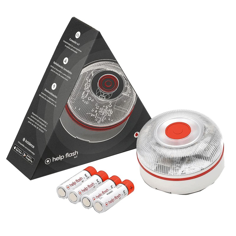 HELP FLASH BALIZA V16 GEOLOCALIZADA