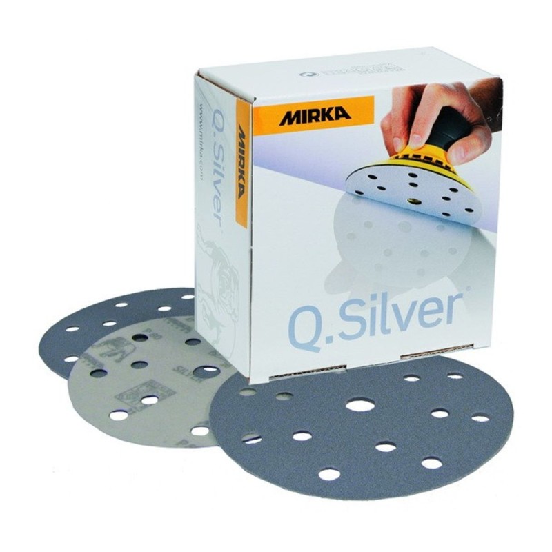 MIRKA LIJA DISCO Q-SILVER  77 MM 6 AG P-80 (100 UD)